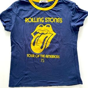 Let luv Anthropologie graphic ringer tee